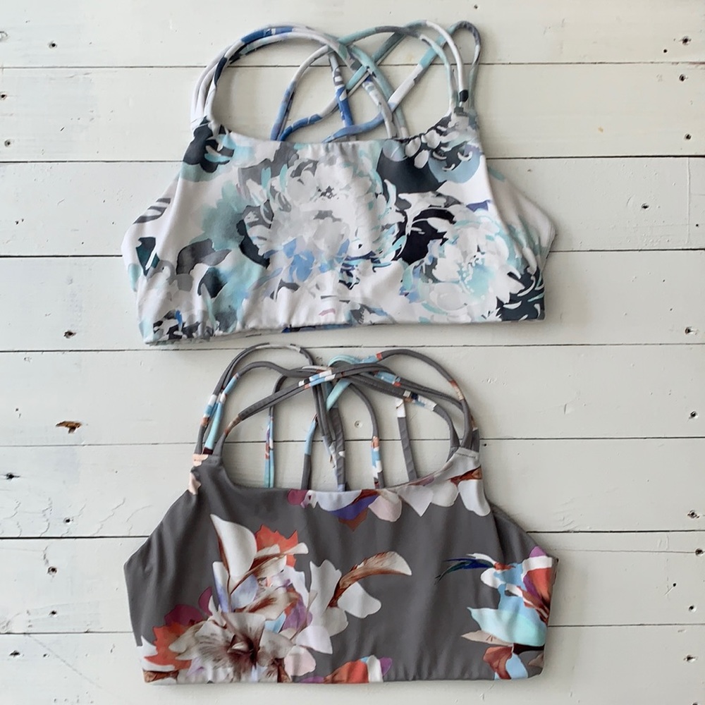 Athleta Bra Lot of 2 Workout Athleisure Strappy Size M